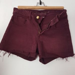 Wine colour shorts
